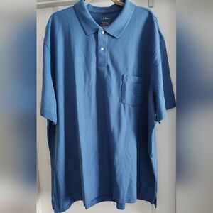 L.L. Bean Men's Blue Polo Shirt